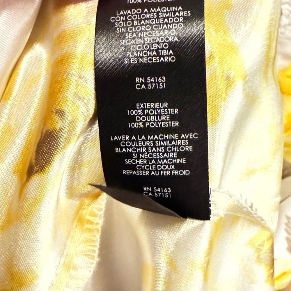Jessica Howard New Floral Yellow & cream Chiffon Women's Dress size‎ 16 ruffle - Picture 11 of 11